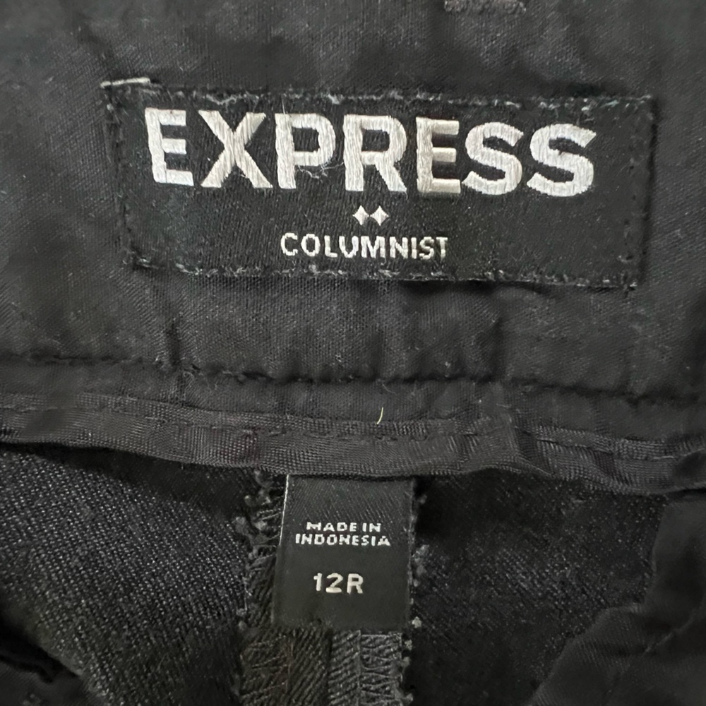 Express Grey Columnist Bootcut Pant Size 12r - image 6